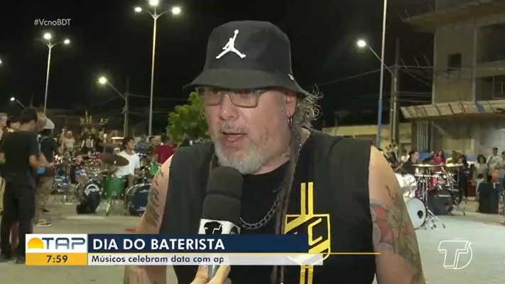 Dia do baterista: músicos celebram a data com evento na Praça de Eventos em Santarém